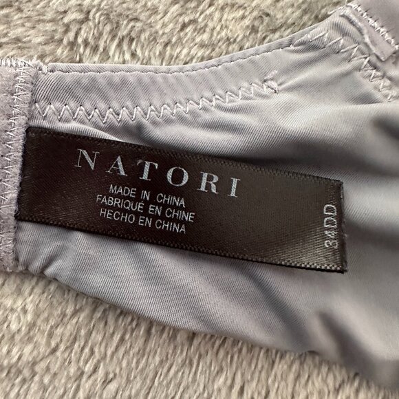 Natori Rose Dream Custom Coverage Underwire Bra Women's 34DD Blue - Picture 5 of 6